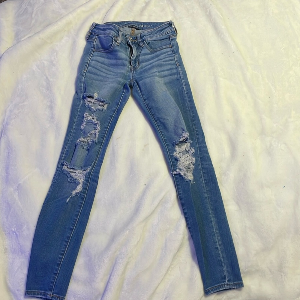 American eagle low rise skinny jeans